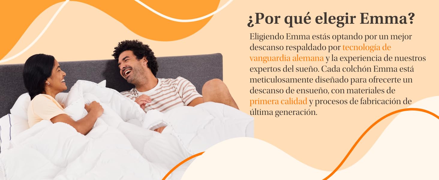 Emma, ema, colch&oacute;n, colchones, cama, individual, matrimonial, queen, king, colchon, luna, luuna
