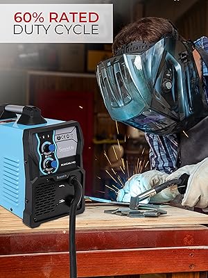 SereneLife Inverter MIG máquina de soldadura – voltaje dual 110/220 V, opción de gas, 130 Amp MIG inversor 
