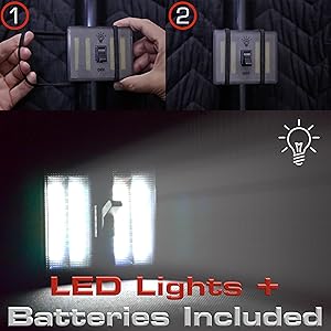 Luces LED port&aacute;tiles con f&aacute;cil montaje y pilas AA incluidas