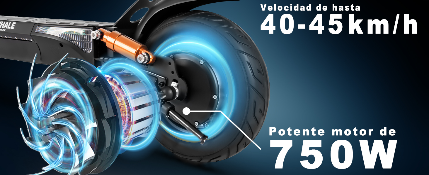 Velocidad de hasta 40-45 km/h