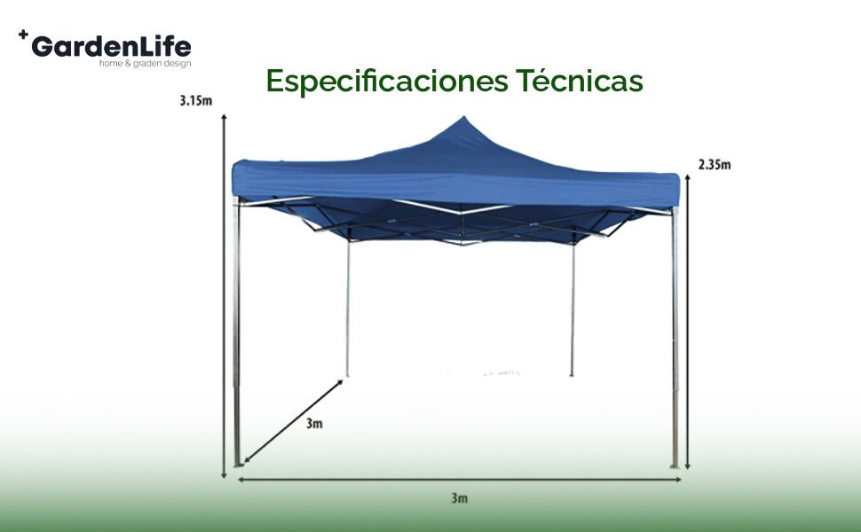 toldo toldo 3x3 reforzado uso rudo carpa toldo retractil exterior carpa 3x3 carpa plegable