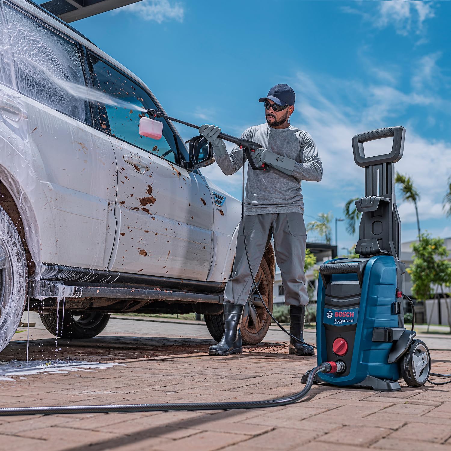 Bosch Hidrolavadora GHP 200 2000 PSI 127V con Manguera 6 MTS