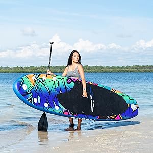 Nflatable Tabla de remo, accesorios premium SUP, bolsa de transporte, barco de pie para jóvenes y adultos, tabla