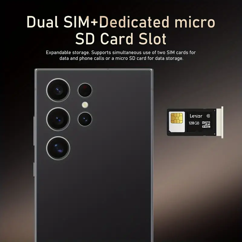 Tel&eacute;fono desbloqueado, bol&iacute;grafo integrado, bater&iacute;a de tel&eacute;fono inteligente de 6800 mAh, pantalla HD de 6.8, tel&eacute;fono celular Android 13.0 de 256 GB, bloqueo de identificaci&oacute;n facial/ /GPS detalles 1