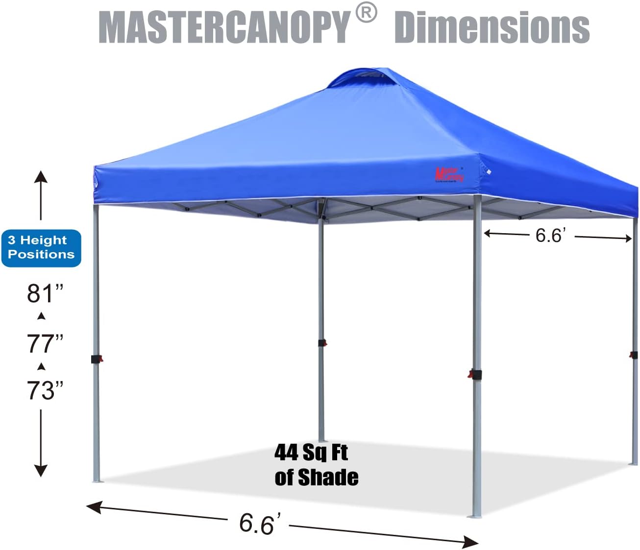 MASTERCANOPY - Tienda de campaña emergente Duradera con Bolsa Enrollable