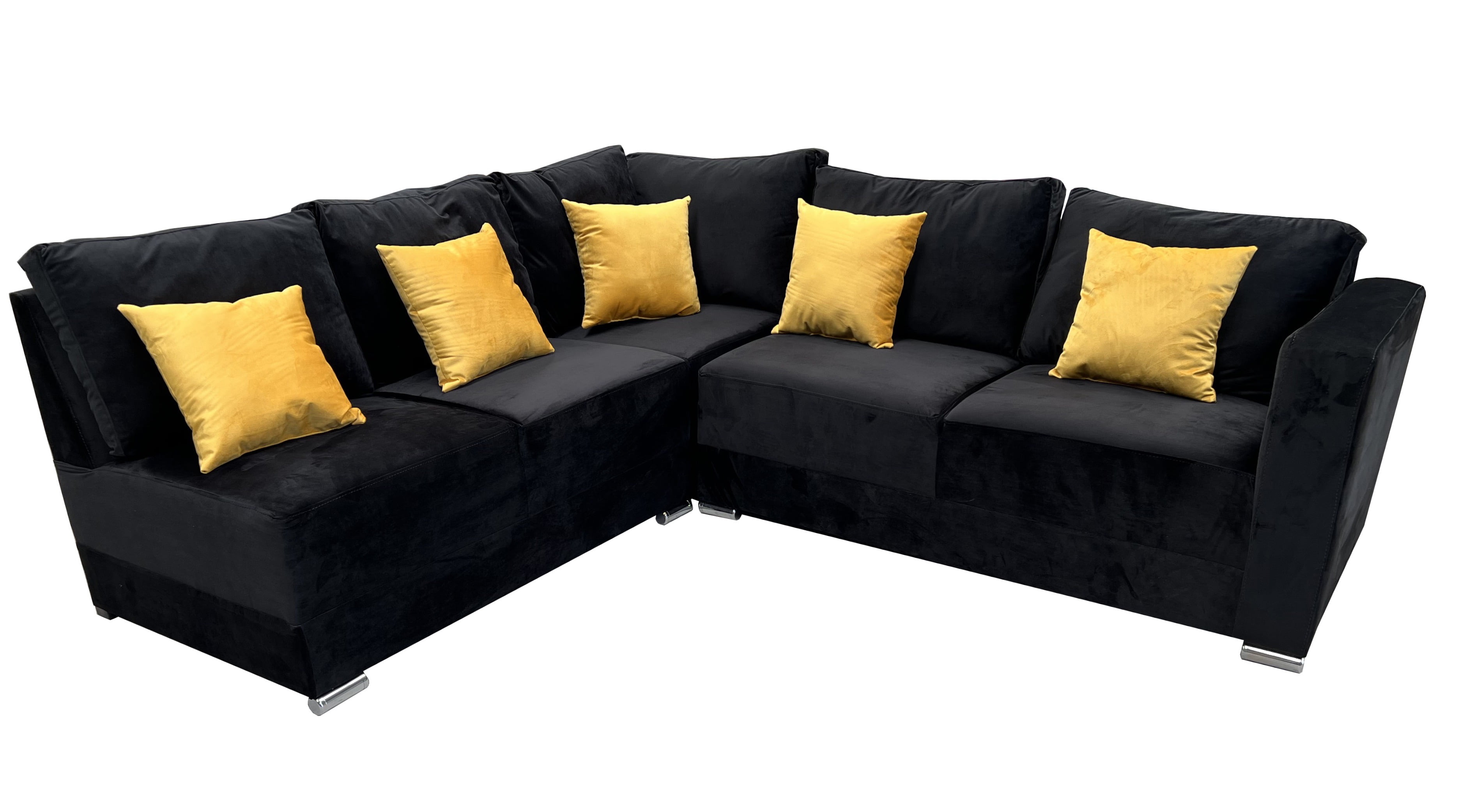 Sala esquinera en U El Bazar Store modelo Corbel gris oxford 4 salas en 1