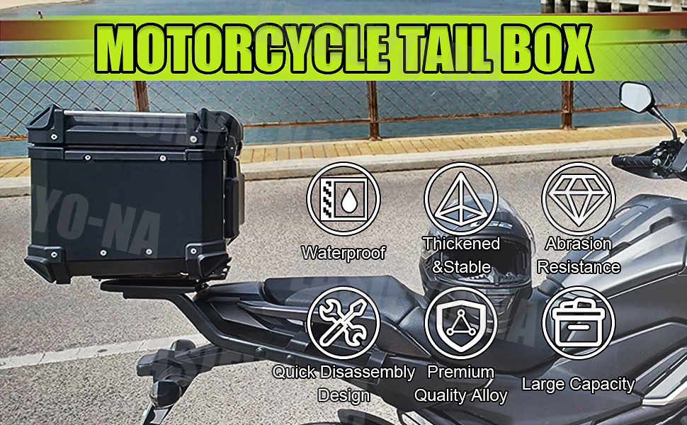 Estuche superior para motocicleta