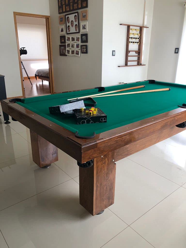 Mesa de Billar con Cubierta para Comedor Hecha a Mano en México Mesas Profesionales (Rojo)