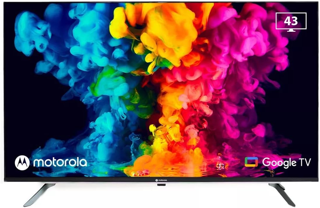 Motorola Google TV 43" Full HD DLED Smart TV Android 1080p 60Hz HDR Netflix Youtube Google Assistant 110V/220V MOT43FLE11 2024