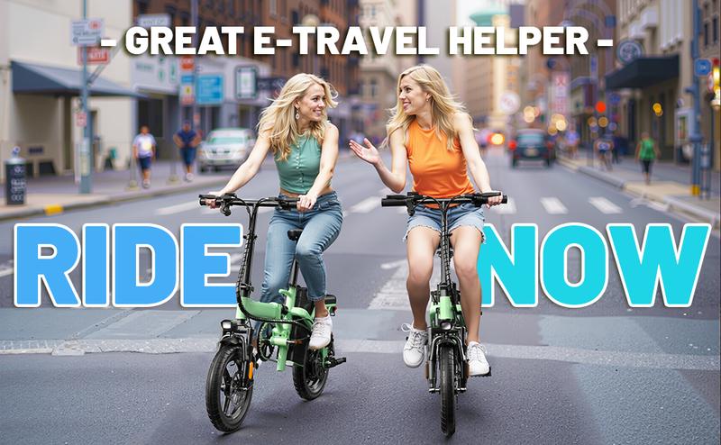 ASKMY E14 Folding Electric Bike for Adults | 48V 500W Motor | 14" Lightweight City Commuter | Up to 18MPH | 10Ah Battery Option | UL2849 Certified | bicicleta electrica urbana