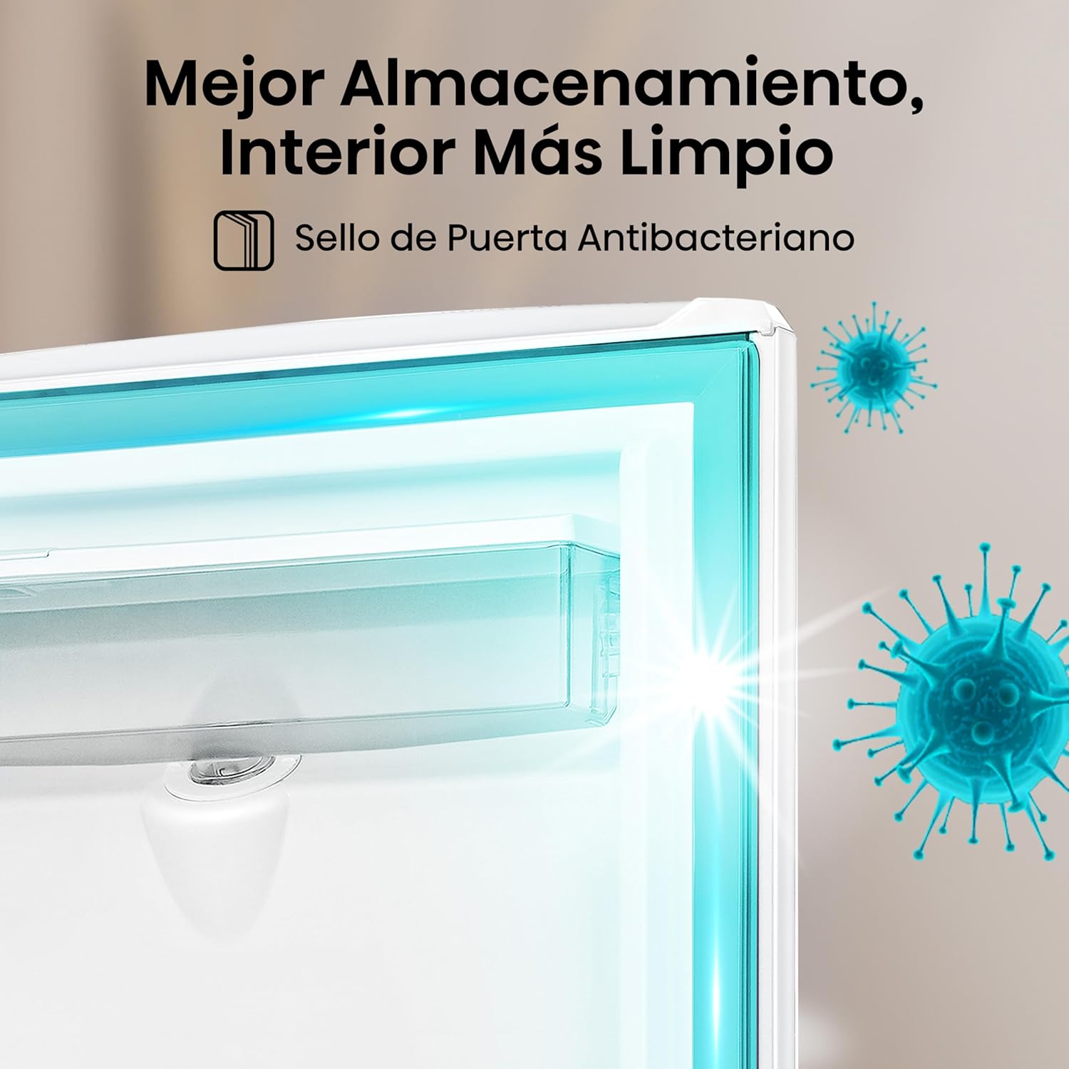 Hisense RR63D6WGX-Refrigerador Una Puerta, 6.3 pies cúbicos con Dispensador de Agua,Deshielo Semiautomático,Sello de Puerta Antibacteriano,52x54x128cm(AnchoxLargoxAlto),Gris