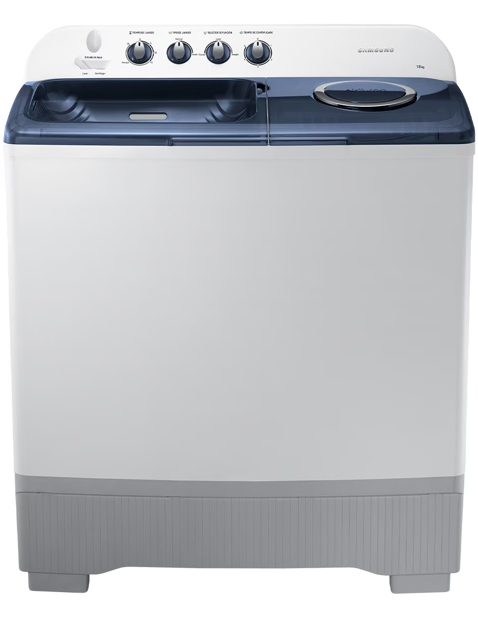Lavadora doble tina 18 kg semiautomática carga doble carga-WT18K5200MB/AX
