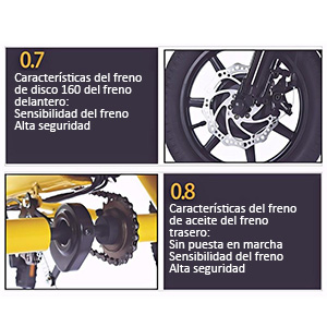 Frenos delanteros y traseros frenos de aceite de freno