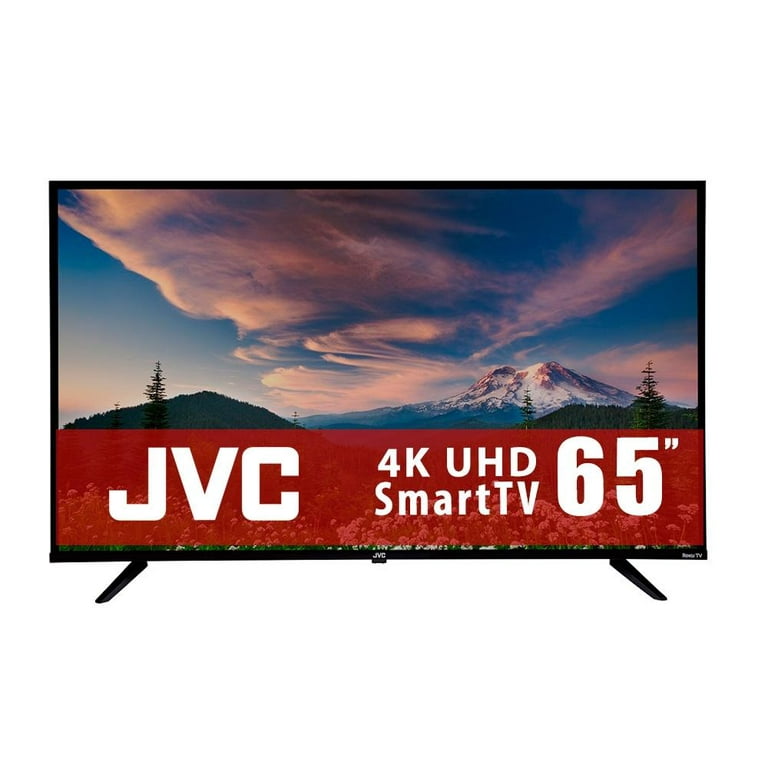JVC TV 65" con sistema Roku, 4K LED, modelo SI65URF