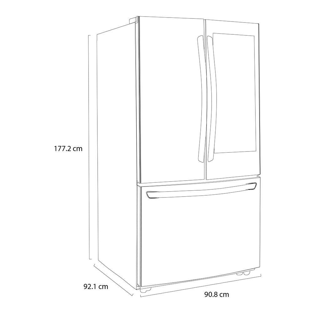 Refrigerador LG 29 Pies Instaview Negro