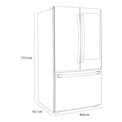 Refrigerador LG 29 Pies Instaview Negro