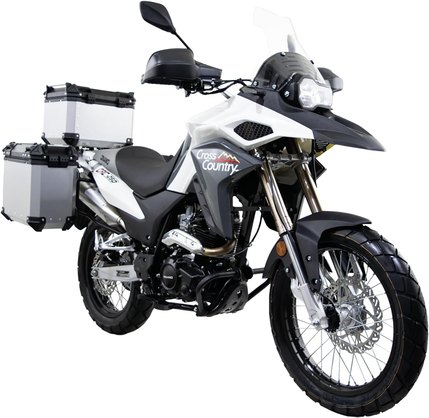 DINAMO Motocicleta Doble Propósito Cross Country ADV Blanca 2024