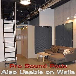 Manta absorbente de sonido Pro con montaje robusto