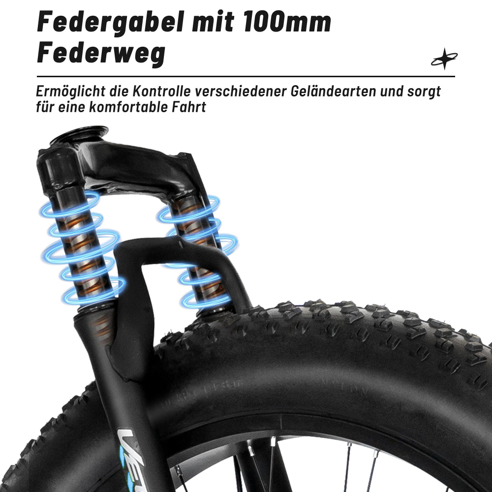 Bicicleta de montaña, Fat Bike, neumático grueso de 26 pulgadas 4.0 MTB, transmisión Shimano de 21 velocidades, frenos de disco mecánicos, fácil de montar, ideal para uso diario en montañas, escuela o trabajo, etc