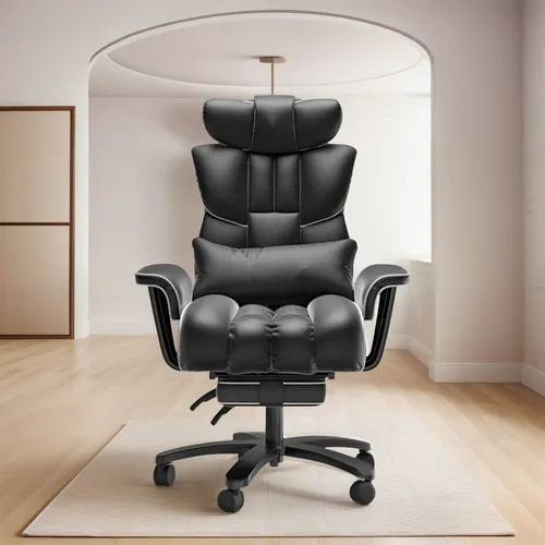 Silla De Oficina C/reposapiés, 400 Libras; Homezeer, Negro