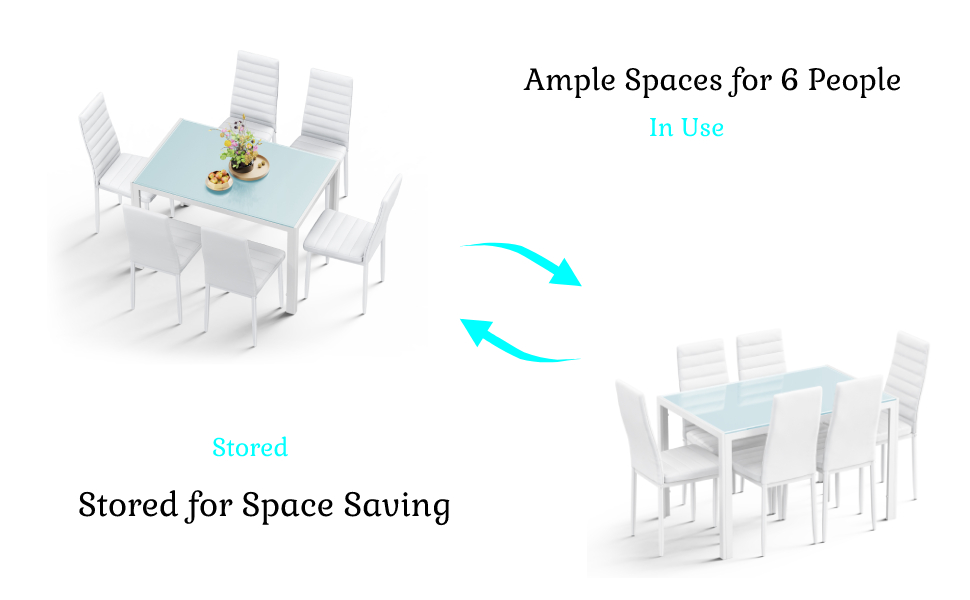 juego de mesa de comedor para 6