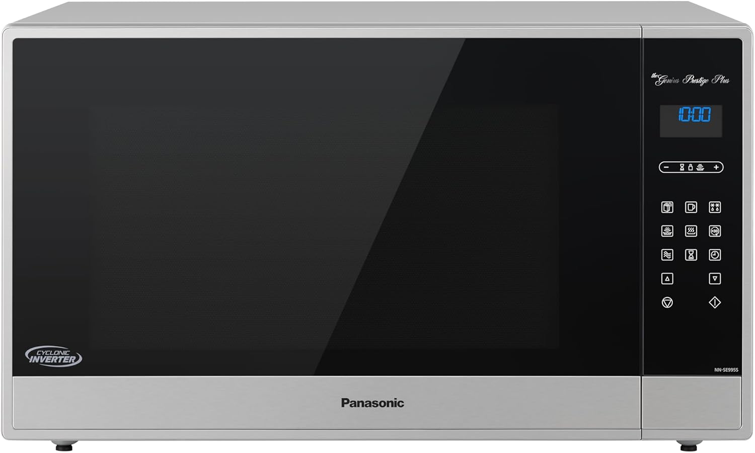 Horno de Microondas Panasonic NN-SE995SRPH Cyclonic Inverter, Capacidad 2.2 pies cúbicos, Sensor Genius, Acero Inoxidable