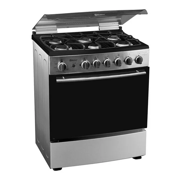 Estufa Koblenz 30 Pulgadas Silver con Capelo y Cubierta Ceramick