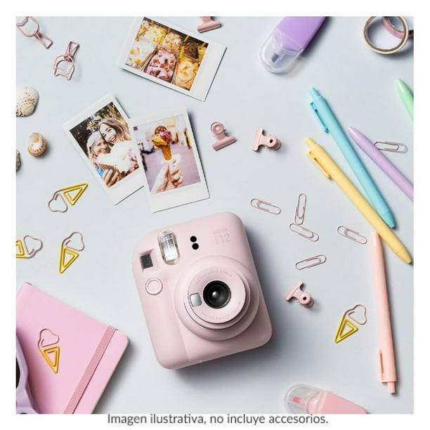 Cámara Instantánea Fujifilm Instax Mini 12 Rosa + 20 Fotos + Álbum + Estuche