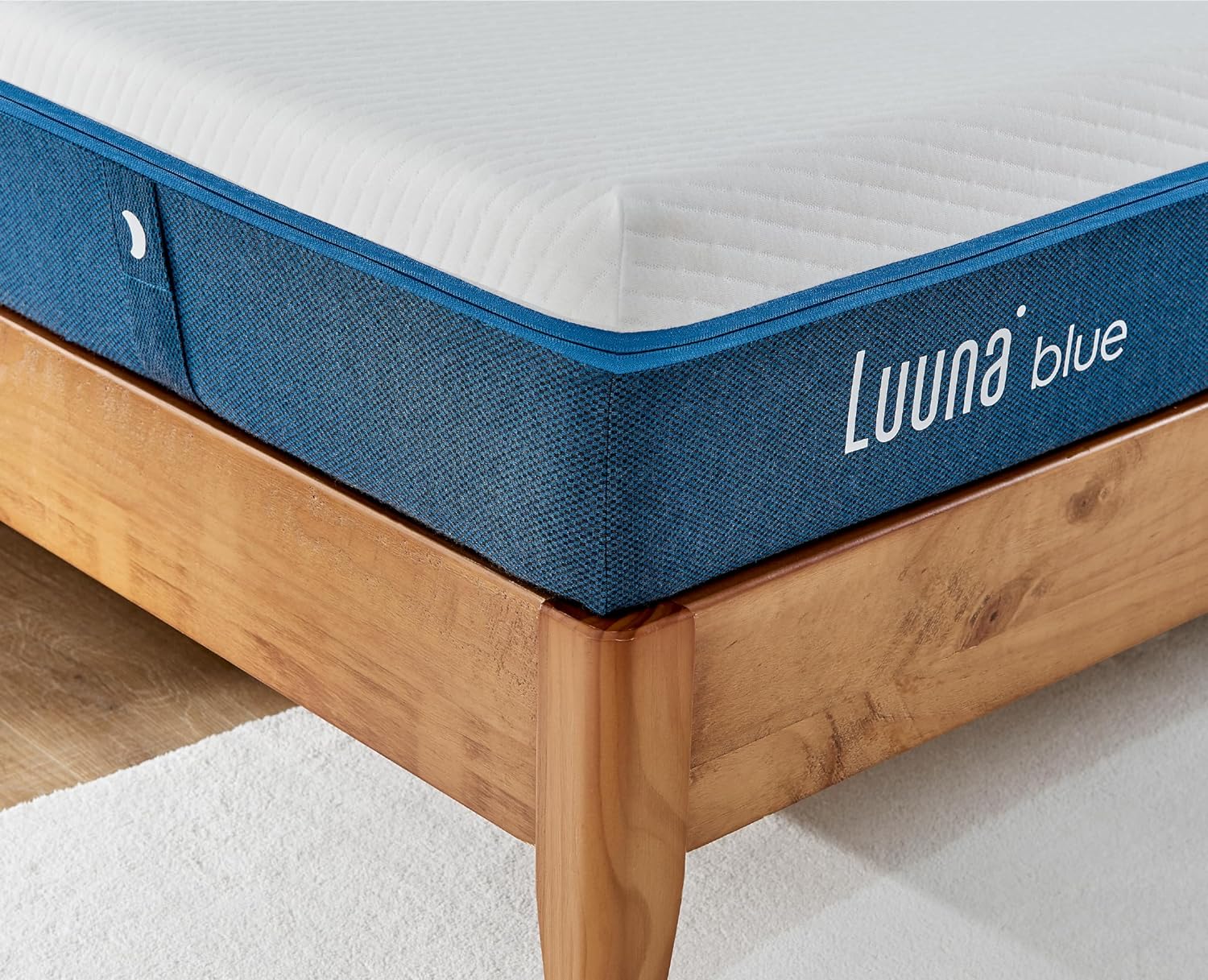 Luuna Colchón Blue Individual, Espumas certificadas, Hecho en México, 3 Capas de Espuma, Memory Foam, Durabilidad, Colchón en Caja-almohada