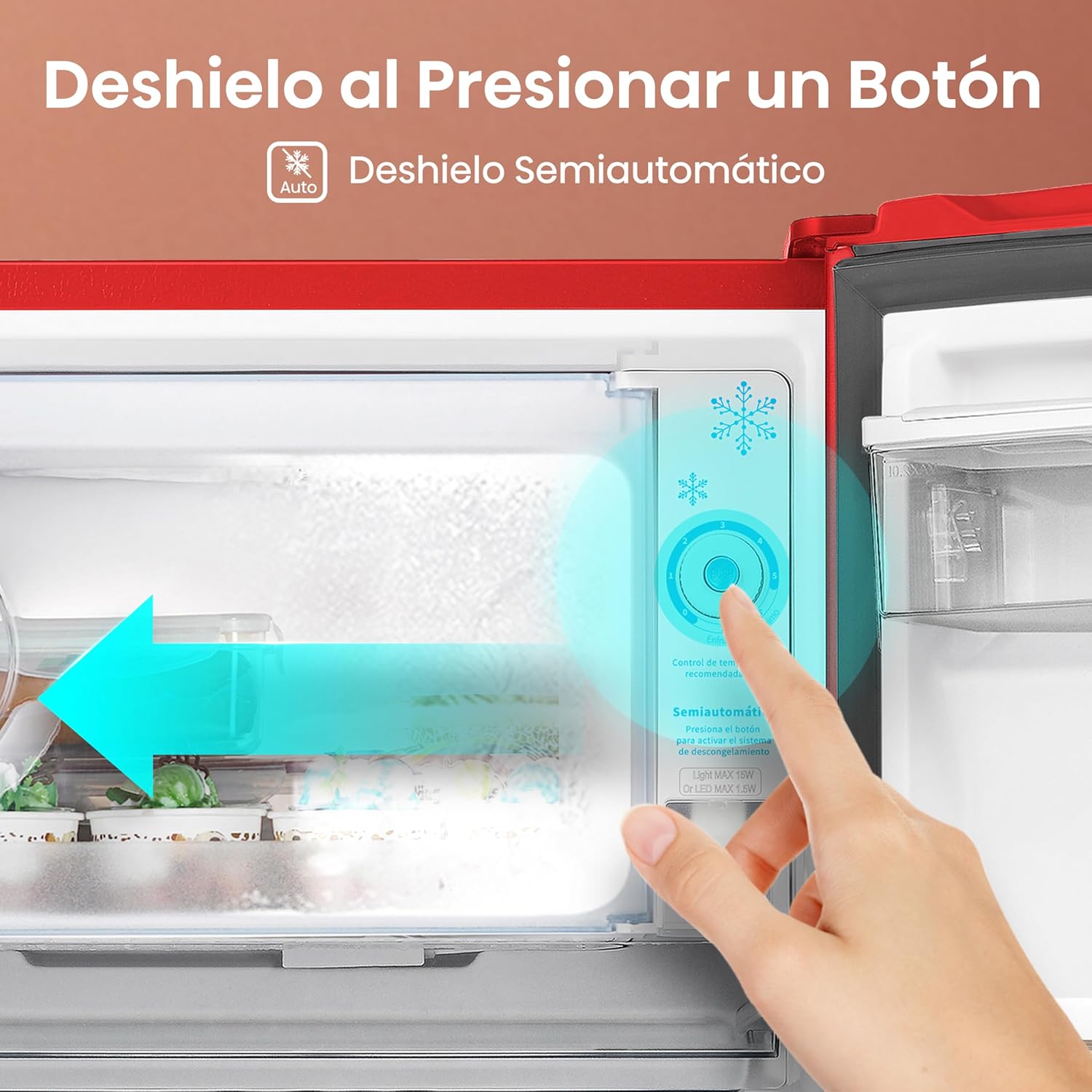 Hisense RR63D6WGX-Refrigerador Una Puerta, 6.3 pies cúbicos con Dispensador de Agua,Deshielo Semiautomático,Sello de Puerta Antibacteriano,52x54x128cm(AnchoxLargoxAlto),Gris