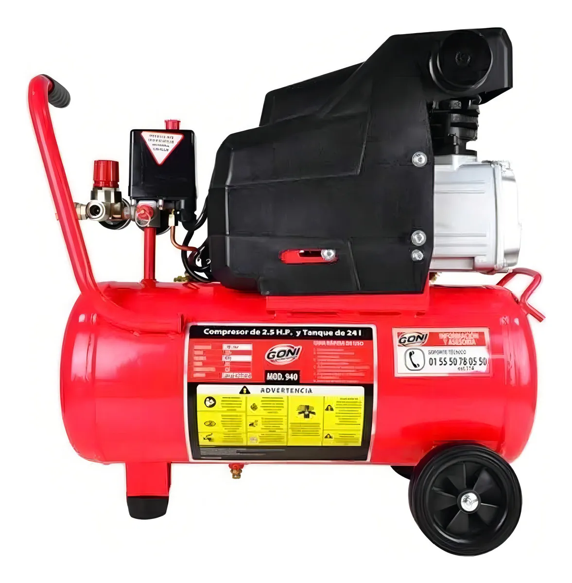 Compresor de aire eléctrico Goni 940P 24L 2.5hp