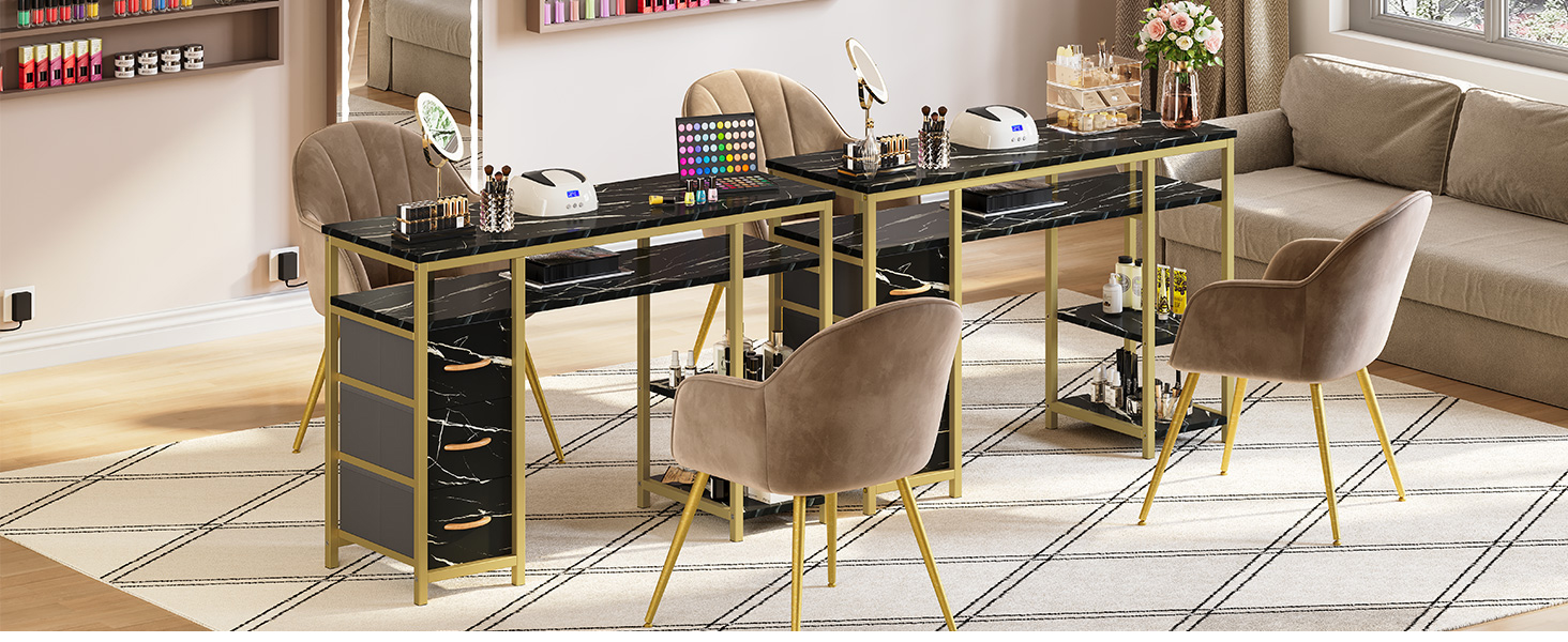 mesa de manicura balck