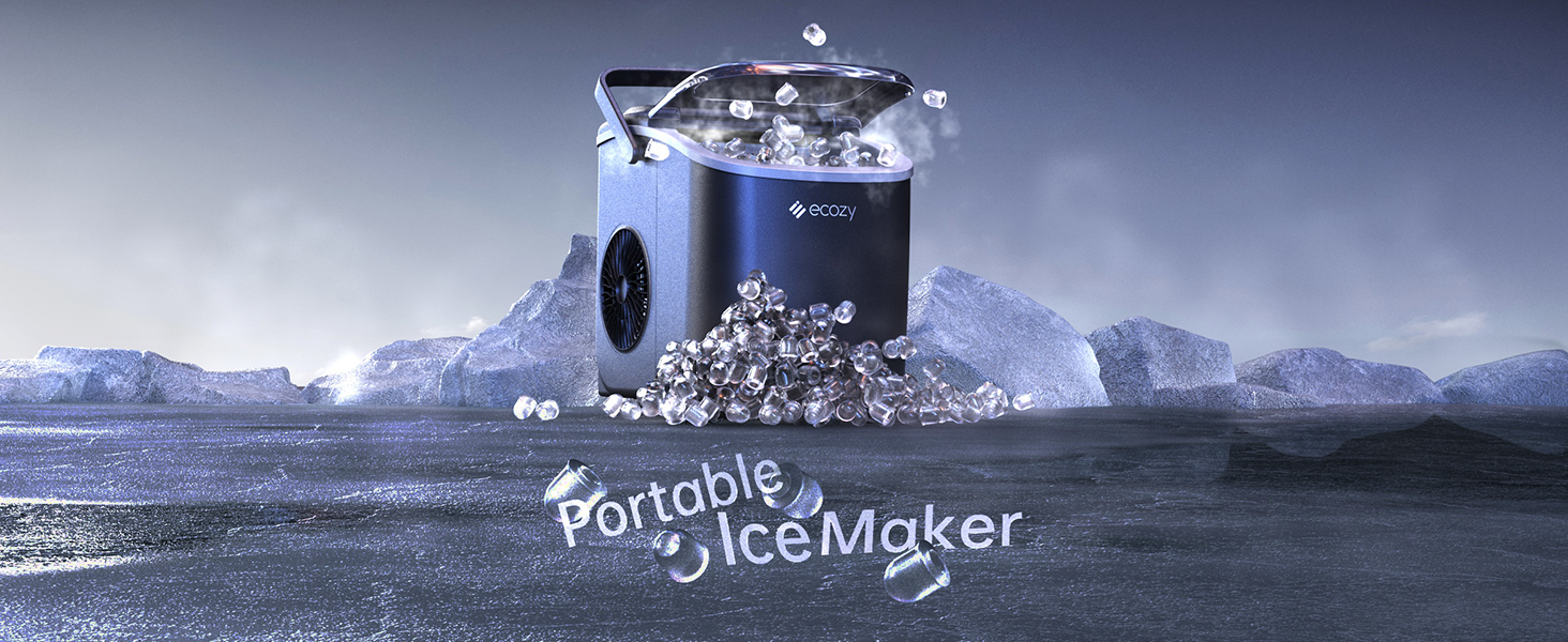 Life Made Easier with Ecozy's Countertop Ice Maker