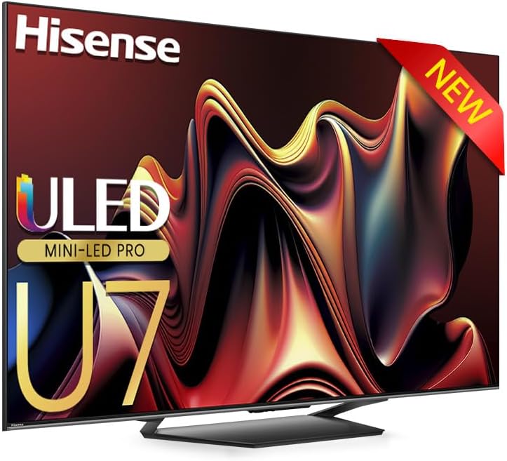 Hisense Pantalla MiniLED de 65" 65U7N Google TV Works with Alexa 2024