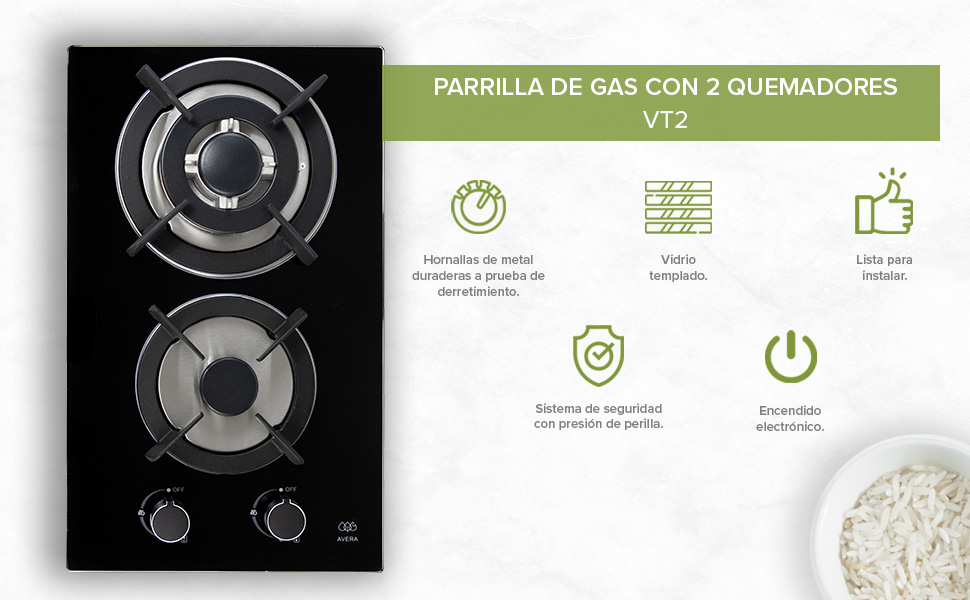 parrilla 2 quemadores, estufa 2 quemadores, parrilla, parrilla de gas, parrilla empotrable