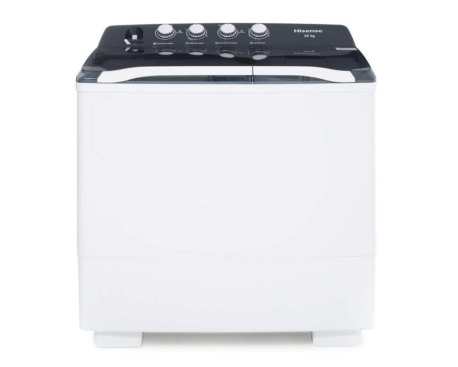 Lavadora Hisense Dos Tinas 20 kg Blanca Hisense WSA2001P