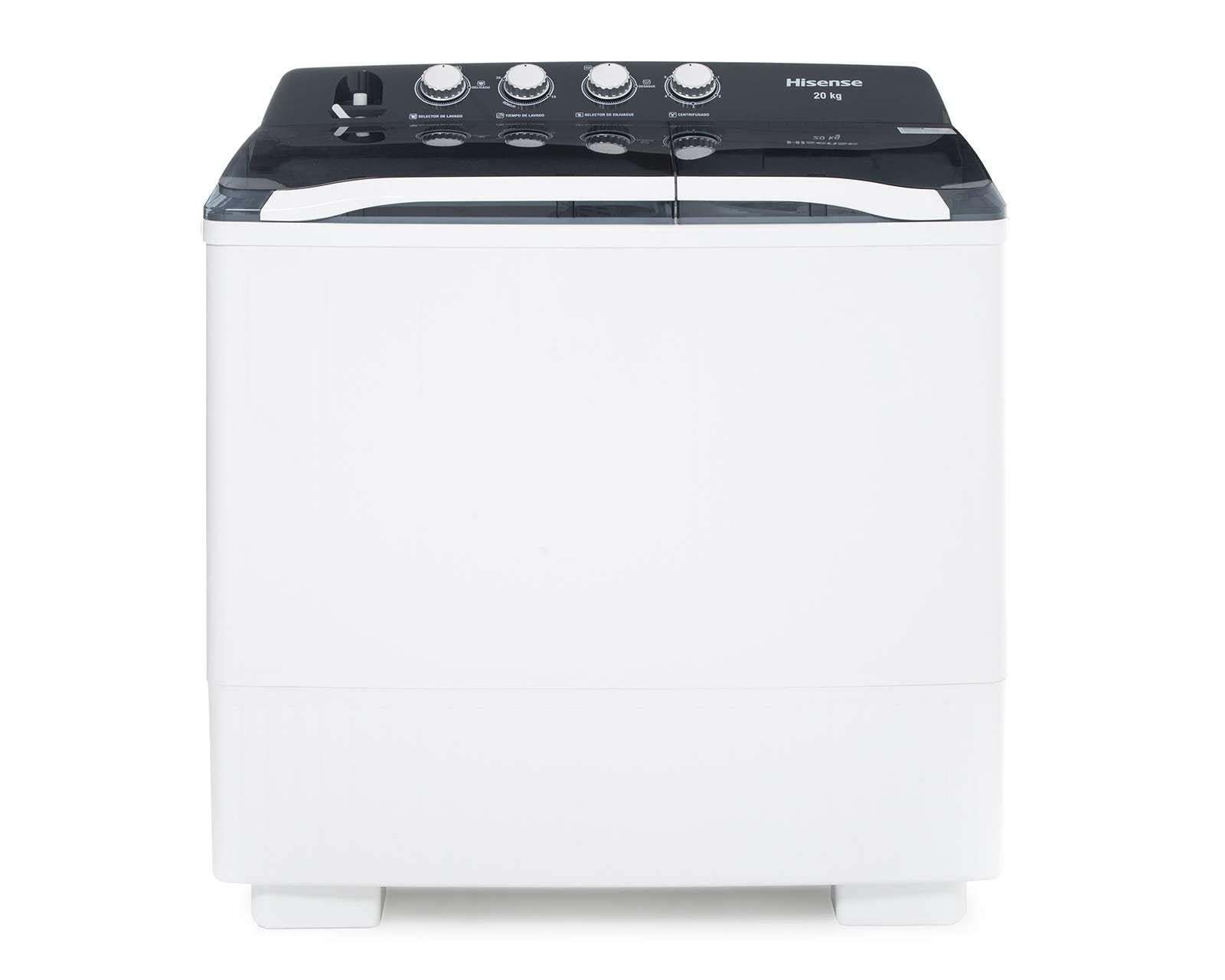 Lavadora Hisense Dos Tinas 20 kg Blanca Hisense WSA2001P