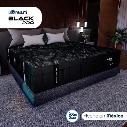 UDream Colchón Black Pro Queen Size – Descanso de Lujo, Hipoalergénico, Alta Tecnología