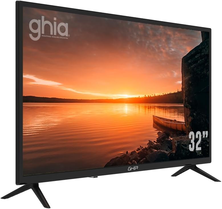 GHIA Televisión G32BHD22. 32" Pulgadas, 60Hz, 2 HDMI, 2 USB, RCA - Óptico