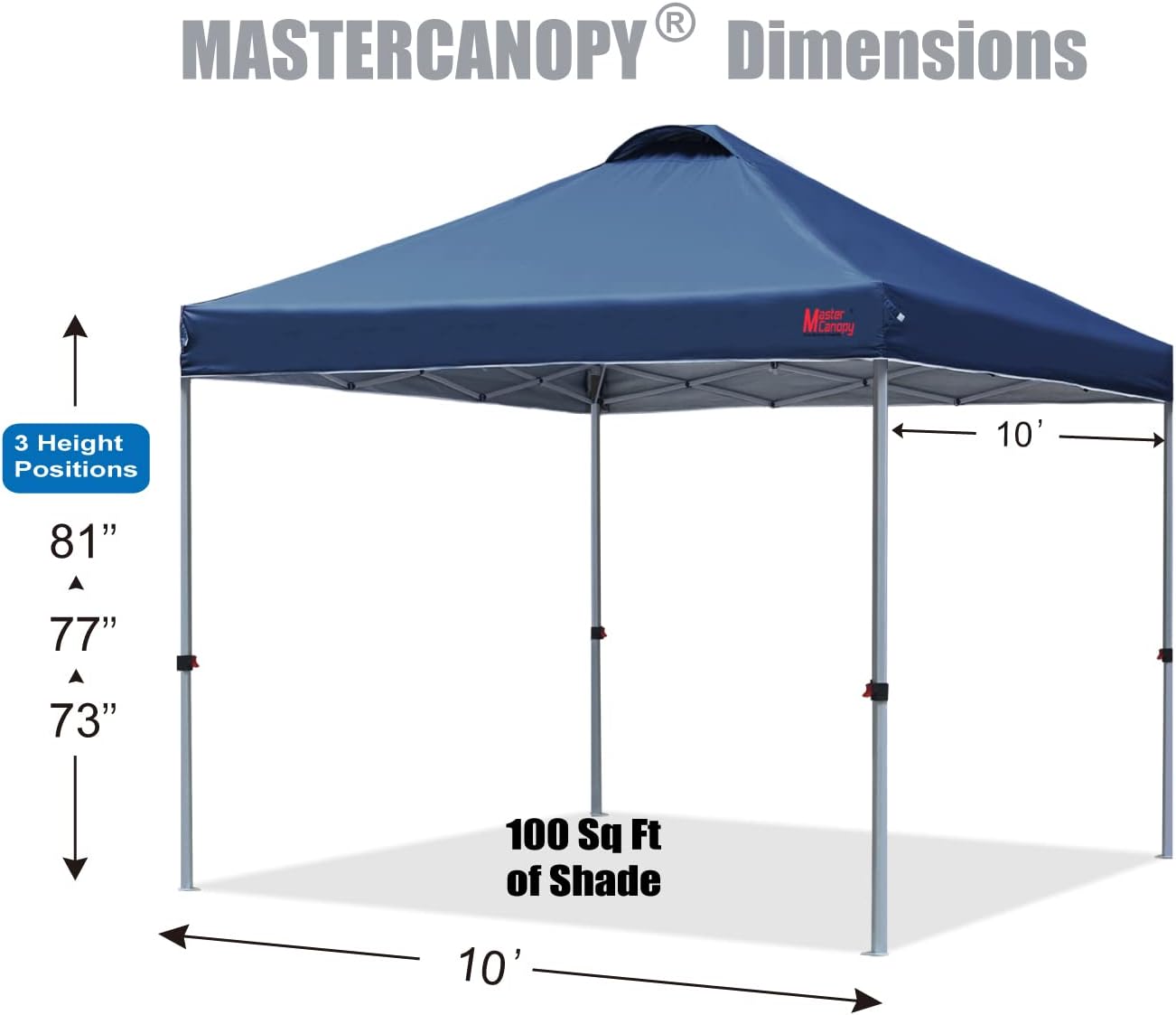 MASTERCANOPY - Tienda de campaña emergente Duradera con Bolsa Enrollable