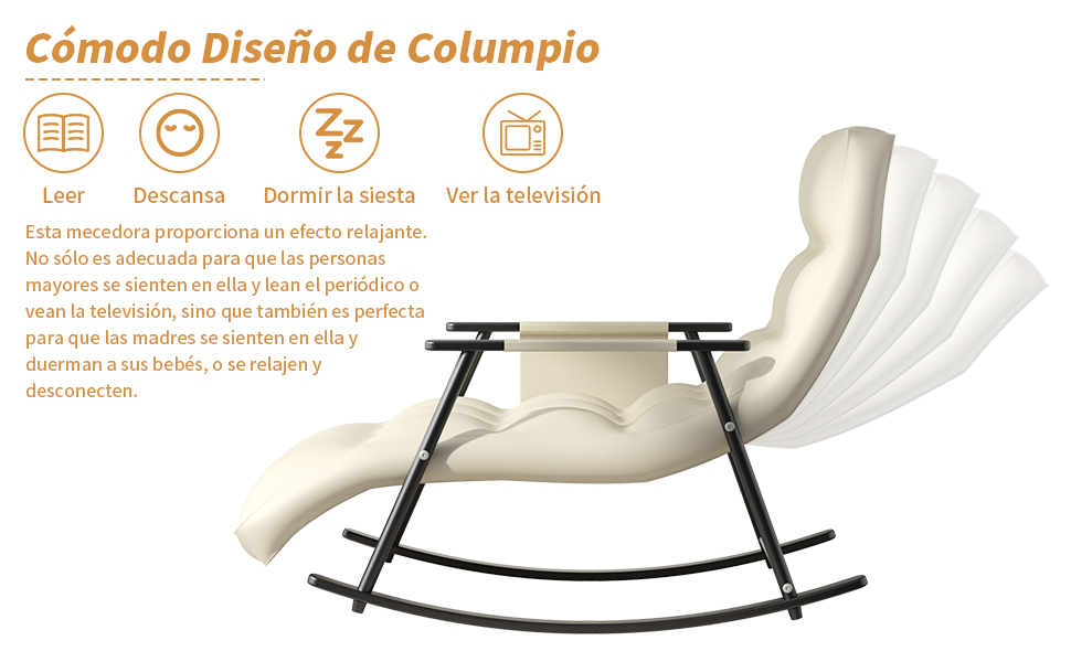 Sill&oacute;n Reclinable Mecedora 