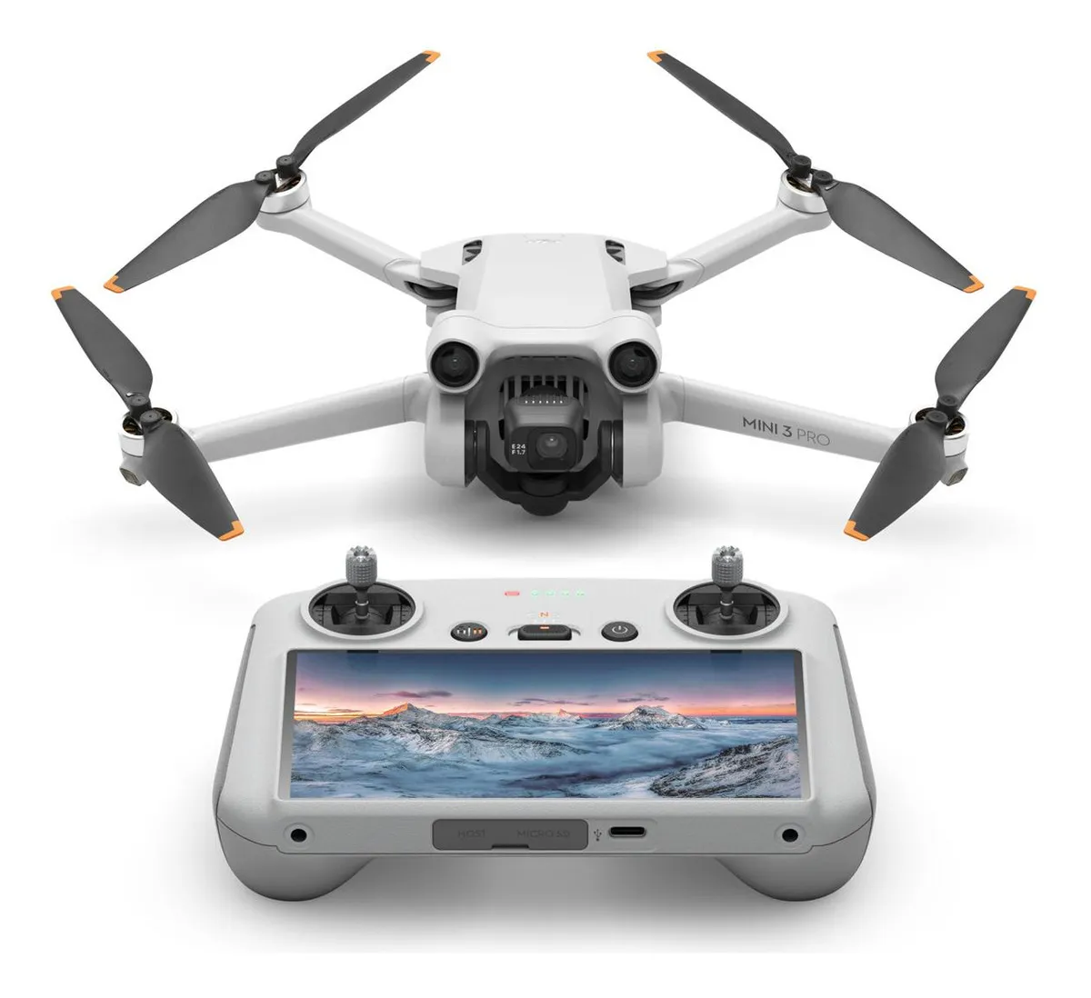Dji Mini 3 Pro (dji Rc) Dron Ligero Y Plegable Con Vídeo 4 Color Gris