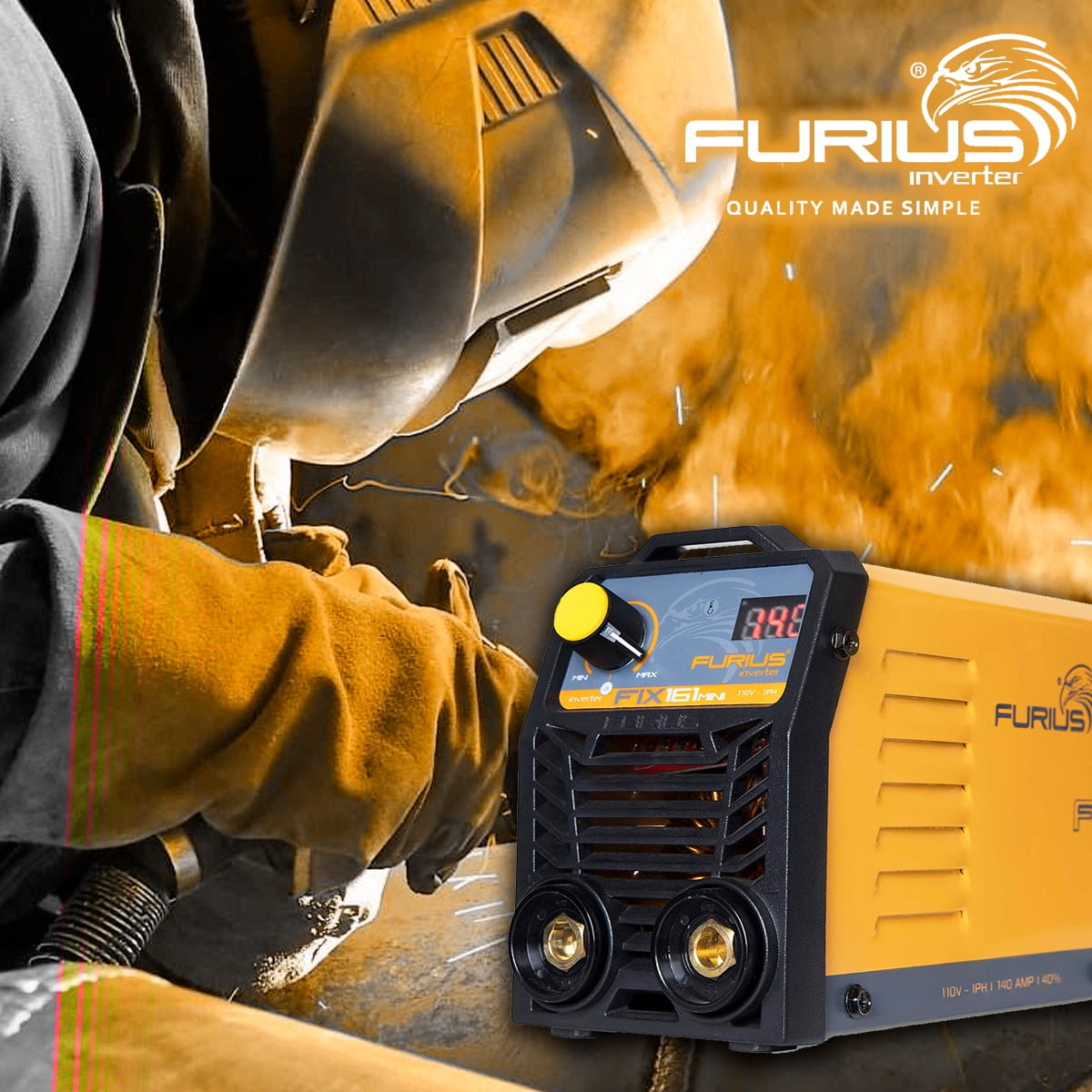 Soldadora Inversor Furius Furius Fix 181 Mini - 110/220V I80A