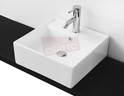 Esatto® Paquete Baño con Lavabo a muro Arial y sanitario WC con llave, contra, céspol espejo gratis