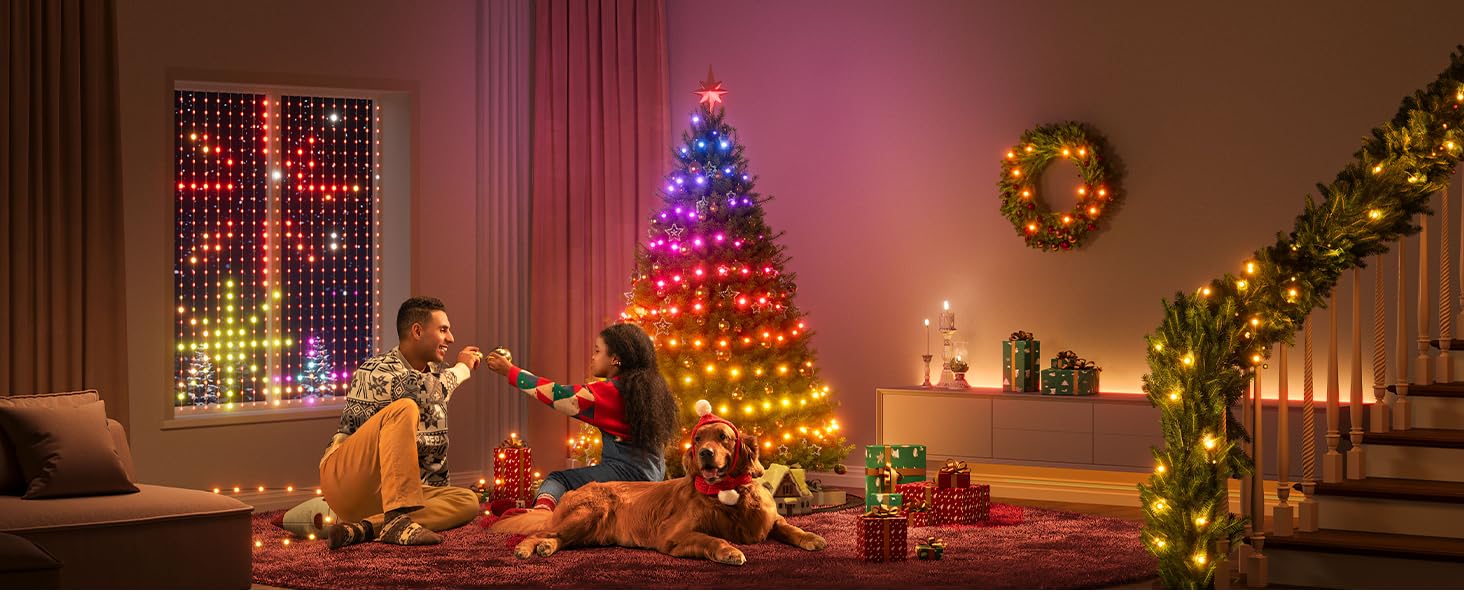 luces de navidad rgbic sincronizadas con música