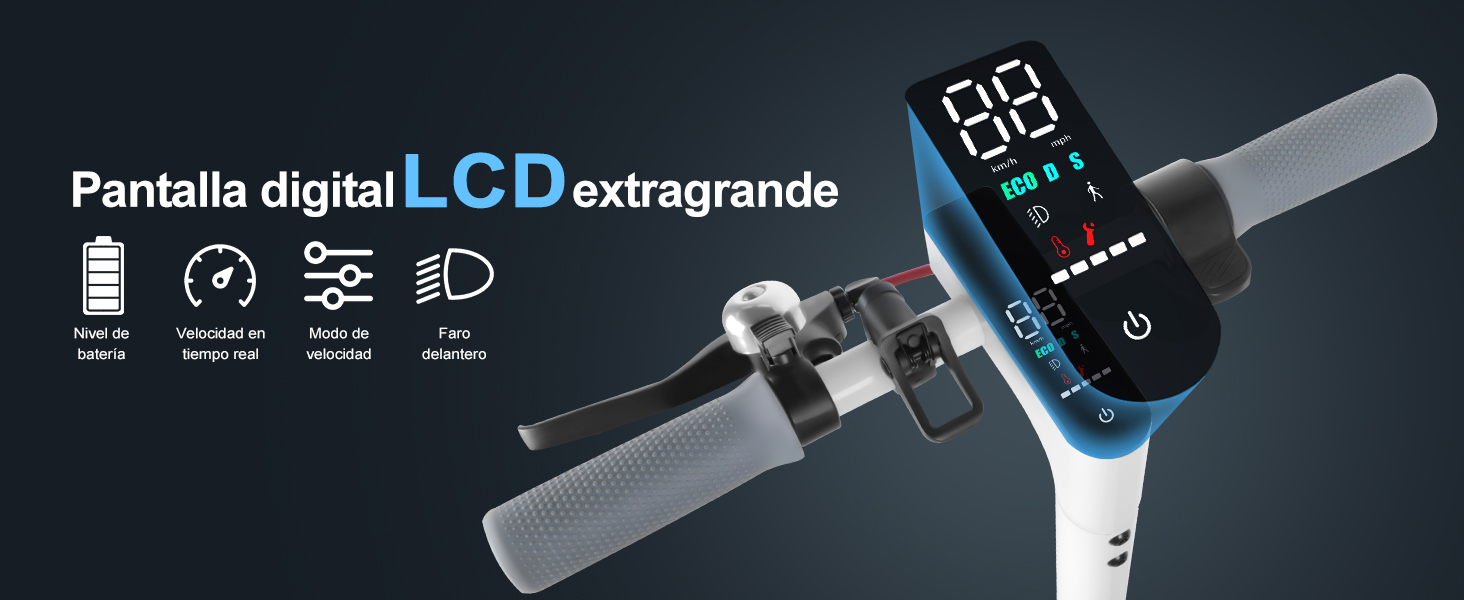 Pantalla digital LCD extragrande