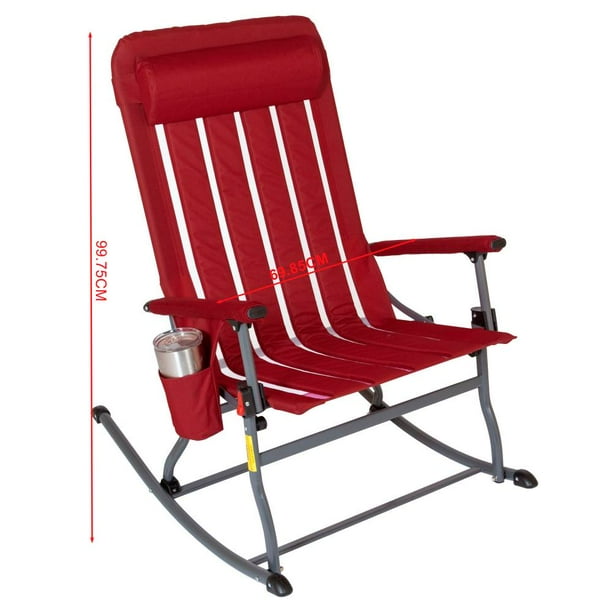 Silla Mecedora Plegable Member's Mark Roja