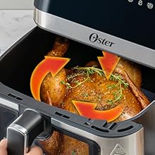 Flujo de aire ultrarápido para cocción uniforme