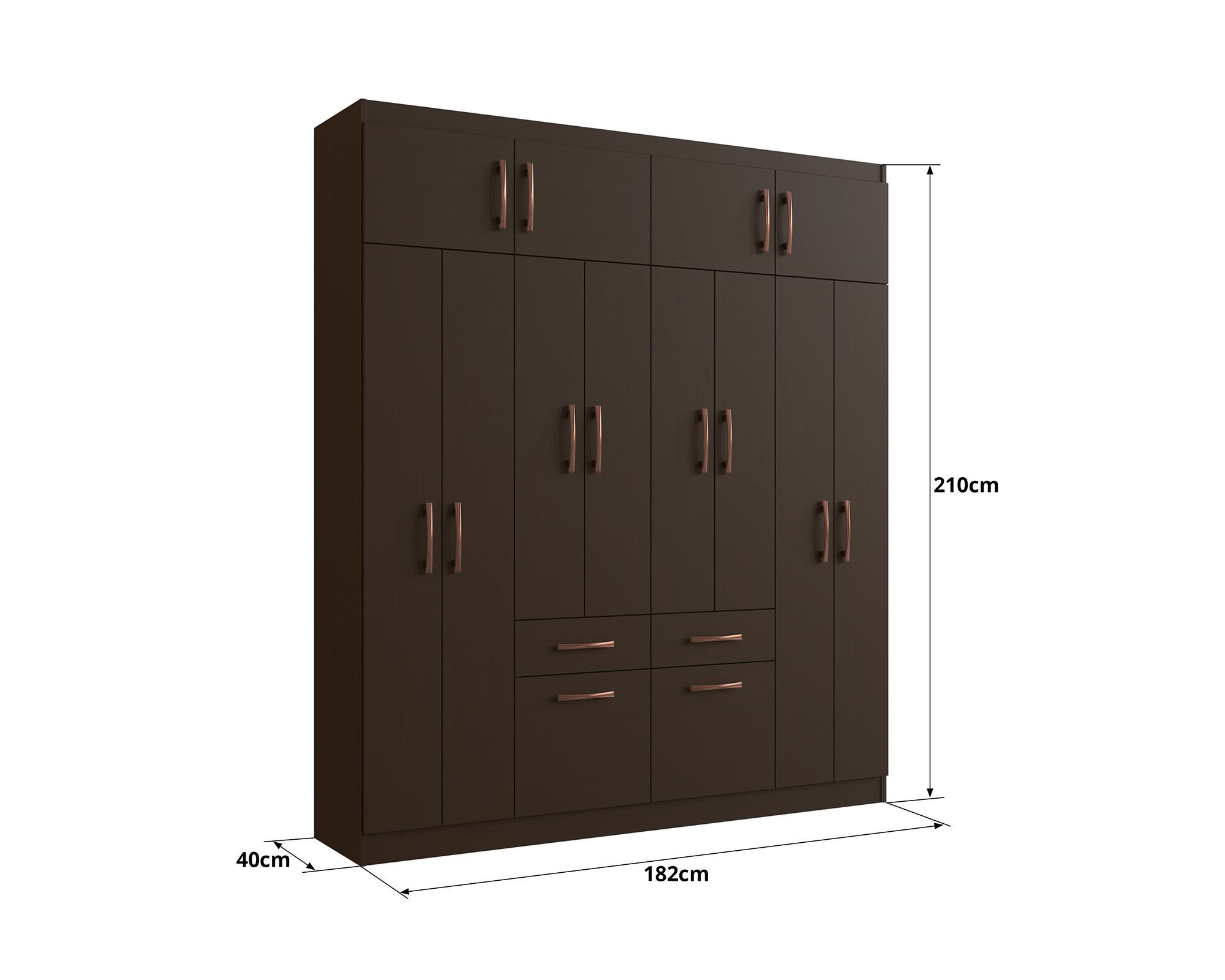 Clóset 12 puertas 2 cajones 2 zapateros 58812 arena