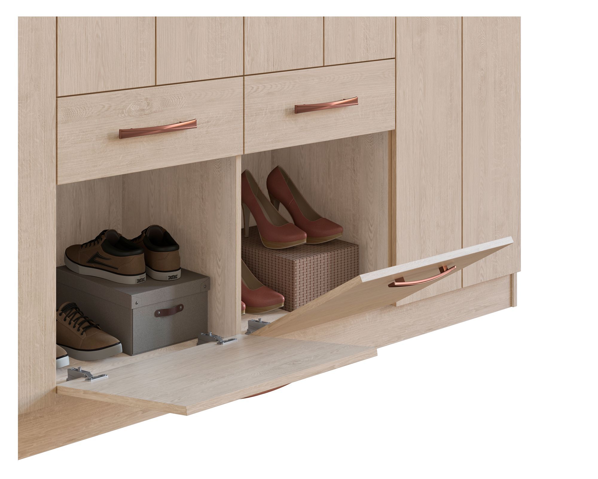 Clóset 12 puertas 2 cajones 2 zapateros 58812 arena